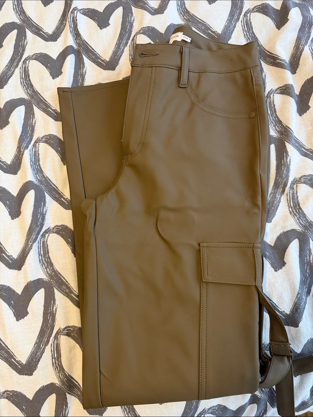 Men's Olive Green Cargo Pants - Slim Utility Style